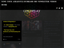 Tablet Screenshot of coldplay.de