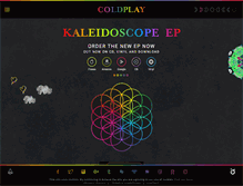 Tablet Screenshot of coldplay.com